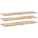 vidaXL Flytende hyller 3 stk 160x40x2 cm ubehandlet heltre akasie
