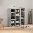  Sko Skap med hylle Betonggrå 77.5 x 30 x 83.5 cm Konstruert tre