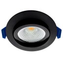 EcoDim ED-10029 LED-downlight Ø75 mm 2700K sort