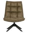Woood Jouke Loungestol m. dreiefot - Cognac Kunstlær Unoliving 1700105-01-0 1610468-01-0