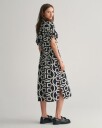 Kortermet kaftan med monogramm?nster EVENING BLUE 42