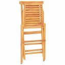 vidaXL Klappstoler 4 stk 47x63x90 cm heltre teak