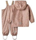Wheat Regntøy m. Seler   PU   Charlie   Portabella blomster   Wheat   1½ år (86)   Regntøy Beige Brun Rosa