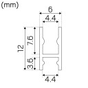 Hide A Lite 7502861 Profil 1 m aluminium Belysning