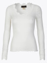 Rosemunde Benita Silk T-Shirt W/ Lace Hvit M
