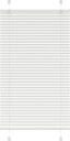  plisségardin Hvit 80x100 cm Stoff Bredde 79,4 Polyester