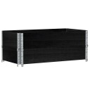  Pallekarmer 2 stk svart 100x50 cm heltre furu
