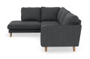 Trend Lyx 4 seters Venstrevendt L formet Sjeselongsofa i Manchester   Mørk grå