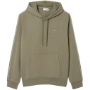 Lacoste Logo Stripe Hettegenser Herre Grønn M