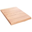 vidaXL Vegghylle lysebrun 40x60x4 cm behandlet heltre eik