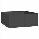 vidaXL Plantekasse svart 100x100x40 cm stål