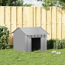  Hundehus Med Tak 85X107X81 cm Galvanisert Stål