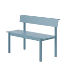 Muuto Rett stålbenkk 110cm Linear Steel Pale Blue