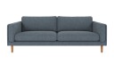 Rowico Home Braden 3 seters sofa Middels blått Bobby 15 Eikben
