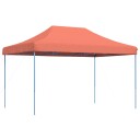  Sammenleggbart partytelt pop-up terrakotta 440x292x315 cm 4004965