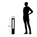 Lucande Fenti LED-gatelampe, 90 cm