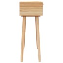 vidaXL Konsollbord brun 80x30x75 cm heltre furu og naturrotting