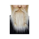 Mustaches Blondt Viking skjegg & Bart med fletter