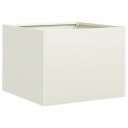vidaXL Plantekasse hvit 40x40x30 cm stål