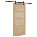 vidaXL Skyvedør med utstyrsett 86x198.5 cm Solid furutre