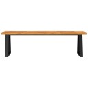  Benk med naturlig kant 160 cm heltre akasie