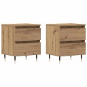  Nattbord 2 stk Artisan Eik 40x35x50 cm Konstruert tre