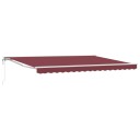 Elektrisk Utrekkbar Markise Burgunder 4,5 × 3,5 m