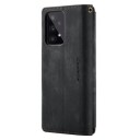 Caseme C30 Multifunksjonell Samsung Galaxy A33 5G Lommebok-deksel Svart