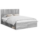  Sengramme med oppbevaring og hodegavl 3 pcs Konstruert tre