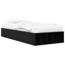 vidaXL Sengeramme med oppbevaring Svart eik 80 x 200 cm Konstruert tre