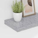 vidaXL Flytende vegghyller 2 stk betonggr? 40x23x3,8 cm MDF