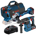 Bosch Professional GWS GBH GDX Verktøysett Med 2 Batterier
