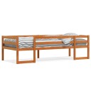  Sengeramme for barn voksbrun 90x190 cm heltre furu 8721102798443