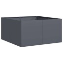 vidaXL Plantekasse antrasitt 80x80x40 cm kaldvalset stål