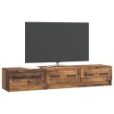  TV skap med skuff Gammelt tre 147 x 34,5 x 27 cm Konstruert tre