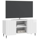  TV skap Høgglans hvit 102 x 34,5 x 52 cm Konstruert tre