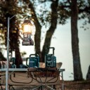 Makita 40V Bærbar Byggeplassradio med AM/FM Mottaker og Lampe Grønn