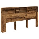  Hodegavl med hyller gammelt tre 200x19x103,5 cm konstruert tre 8721158442130