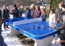 Bordtennisbord i betong HeBlad Blå   Vandalsikkert