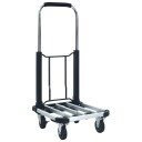 vidaXL Sammenleggbar transportvogn 150 kg aluminium sølv