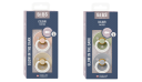 BIBS Pacifier Colour 2 PACK Blush /Vanilla GLOW & Sage/Cloud GLOW Size 3
