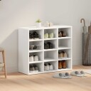  Sko Skap med hylle Hvit 77.5 x 30 x 67 cm Konstruert tre