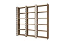 Bokhylle Amtorp 184 cm   Brun|Hvit
