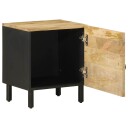  Nattbord svart 40x33,5x46 cm grovt heltre mangotre 8721158496232