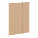 vidaXL 3-panel romdeler Beige 150 x 220 cm Stoff