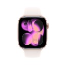 Apple Watch Series 11 GPS 46mm Rose Gold Aluminium Case with Light Blush Sport Band   M/L