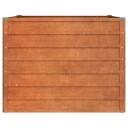 vidaXL Plantekasse 100x100x77 cm cortenstål