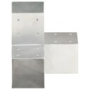 Stolpesko Y form galvanisert metall 91x91 mm