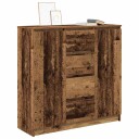 Skjenk med skuffer gammelt tre 100,5x35x98,5 cm konstruert tre