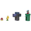Nintendo Super Mario Lekesett Med 6 Cm Figurer Underground Diorama Sett